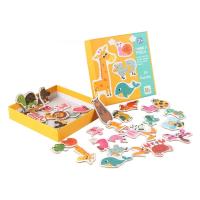 Juego De Rompecabezas De Madera Montessori Para Niños Cognición Temprana Educativo Juguete De Aprendizaje Temprano Animal Fruta Tráfico Regalos - details 1