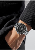 Reloj Mecánico Para Hombre Welly Merck WM170 Resistente Al Agua 200M Estilo Casual Clásico Y Business Con Fase De La Luna Material De Acero Inoxidable - details 4