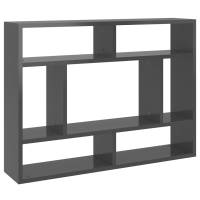vidaXL Estantería de pared madera contrachapada 75x16x55 cm Blanco, Negro, Roble Sonoma Mueble Almacenaje Estantería para Oficina, Estudio, Dormitorio Estantería/Librería/ mueble de Almacenamiento - details 6