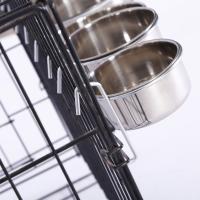 Tazón De Acero Inoxidable Para Perros Y Gatos Alimentador Colgante Estación De Alimentos Y Agua Para Viajes Herramienta De Alimentación Para Mascotas Universal - details 2