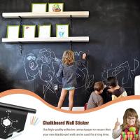 Pegatina De Tablero De Lápiz Negra 45x200cm PVC Borrrable Decoración De Mural Para Habitaciones De Niños Oficina Estilo Chalkboard Para Decoración De Pared - details 6