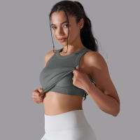 Sujetador Deportivo De 2 Niveles Para Mujer Sexy Yoga Alta Soporte Impacto Deporte Ropa Interior Correr Secado Rápido Top Deporte Gimnasio Con Almohadillas - details 26