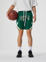 Shorts De Baloncesto De Malla Moda Con Toalla De Sudor Y Bolsillos Lateral Transpirables Para Entrenamiento Y Correr - details 15