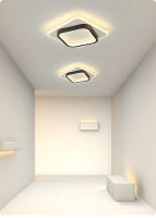 Lámpara De Techo Moderna Y Sencilla LED Decorativa Nórdica Luces De Interior Para Sala De Estar Dormitorio Pasillo Material Metálico Y Acrílico - details 7