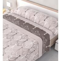 Sábanas de Coralina Térmicas Invierno Doble Perchado 200grs Karen Marron - 190/200cm + 30cm - Confort Antiestrés - Mercatienda.es - details 0