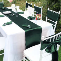 Corredor De Mesa De Satén Para Boda Y Fiesta 12x108 Pulgadas Decoración De Hogar Y Eventos Cubierta De Mesa Personalizada - details 10