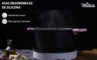 LA MOUSTACHE Cacerola de Aluminio Fundido con Antiadherente y Tapa de Cristal - Compatible con Todas las Cocinas, Incluida Inducción, Sin PFOA - details 5