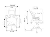 Furniture Style S.L. - Silla de Estudio Martina Blanca, Versátil y Cómoda para Cualquier Escritorio - details 2