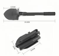 Shovel Plegable Portátil De Acero Inoxidable Para Camping Y Sobrevivencia Herramientas De Exterior 4 En 1 Mini Afilador Shovel - details 1