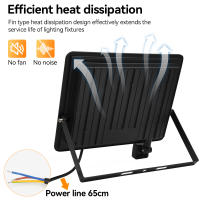 Lámpara De Inundación LED Con Sensor De Cuerpo PIR Luz Blanca Cálida Luz Exterior IP66 Para Jardín Patio Cartel - details 8