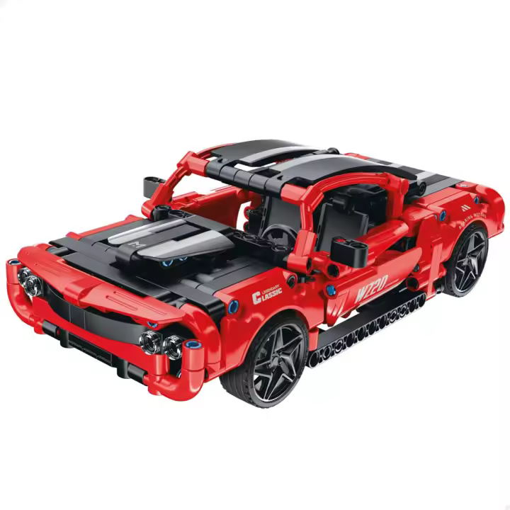 Juego Construccion Coche Racing retrofriccion 457 piezas. 12x23.5x7.3 cm (Color Baby 39033) - 1