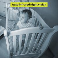 Monitor para Bebés con Visión Nocturna Infrarroja, Audio Bidireccional, Alarma de Temperatura, 2.4GHz (Listo para Usar, Alcance 300m, Ideal para Dormitorio Infantil) - details 5