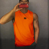 Camiseta De Gimnasio Para Hombre Verano Quick-drying Mesh Sin Mangas Para Fitness Running Deporte Estilo Casual Colorible Tallas M-XXL - details 9