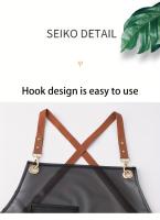 Nueva Delantal Impermeable Y Antiaceite Estilo Coreano Moda Para Mujer Traje De Trabajo Para Cocina Del Hogar Con Correa - details 3