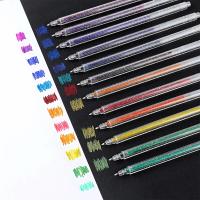 Juego De 12 Rotuladores De Gel Con Inky Glitter Refill De 12 Colores Adecuado Para Adultos Y Niños Dibujo De Libros Y Diarios - details 0