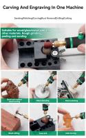 Mini Taladro Eléctrico 3600-18000r 3.7V Herramienta Rotativa Para Metal Vidrio Cerámica Grabado Pulido Corte Engranador Sin Cable - details 4