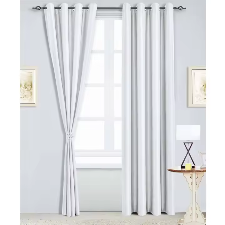 FARFALLAROSSA® | Cortinas Opacas Dormitorio 1 Piezas 140x260 CM Blackout Curtains con Ojales Cortinas Grises Opacas Cortinas para Habitacion Salon/Comedor - 1