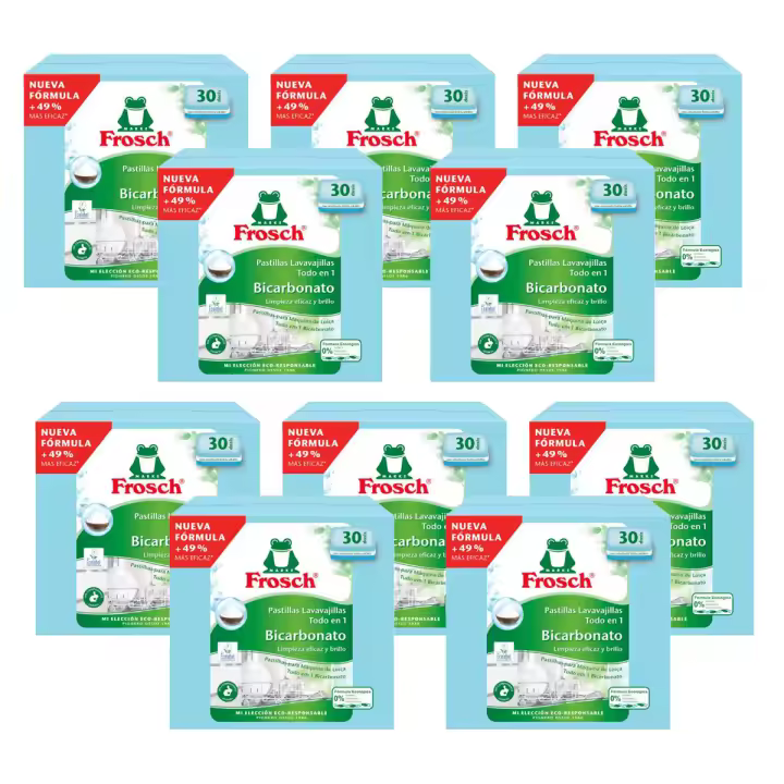Pack 10x Lavavajillas  Frosch  30 pastillas - 1