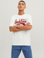 Jack & Jones hombre camiseta de Algodón Ajuste Regular Fit  Mod JJELOGO logo estampado Moda Casual informal REF: 233594 - details 13