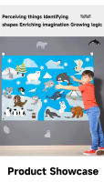 Juego De Storytelling Interactivo Con Animales De Granja Juguetes De Aprendizaje Temprano Para Niños Decoración De Pared Hecho De Tela Suave Regalo Ideal Para Niños De 7-24 Meses - details 5
