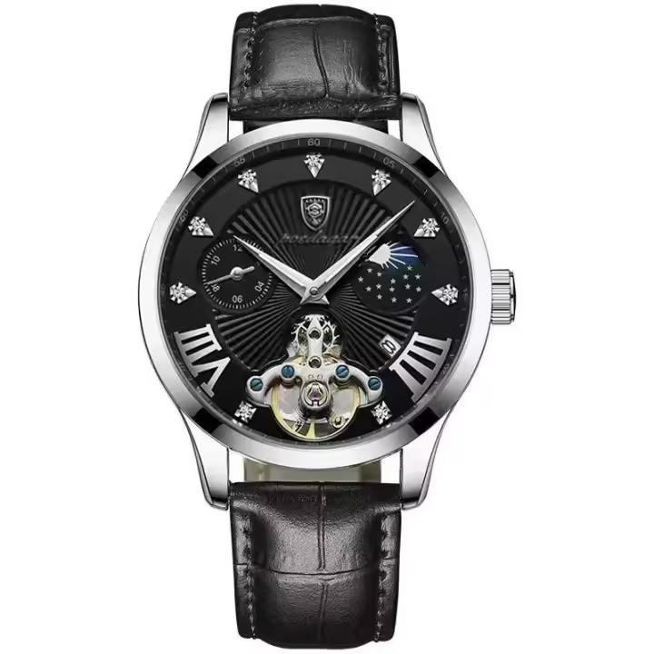 Reloj de cuarzo ultrafino con calendario, luminoso y resistente al agua para hombre. - 1