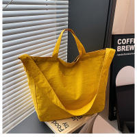 Bolso De Hombro Para Mujer De Lona Gran Capacidad Estilo Literario Ligero Y Sencillo Bolso Cruzado Con Manija De Viaje - details 15