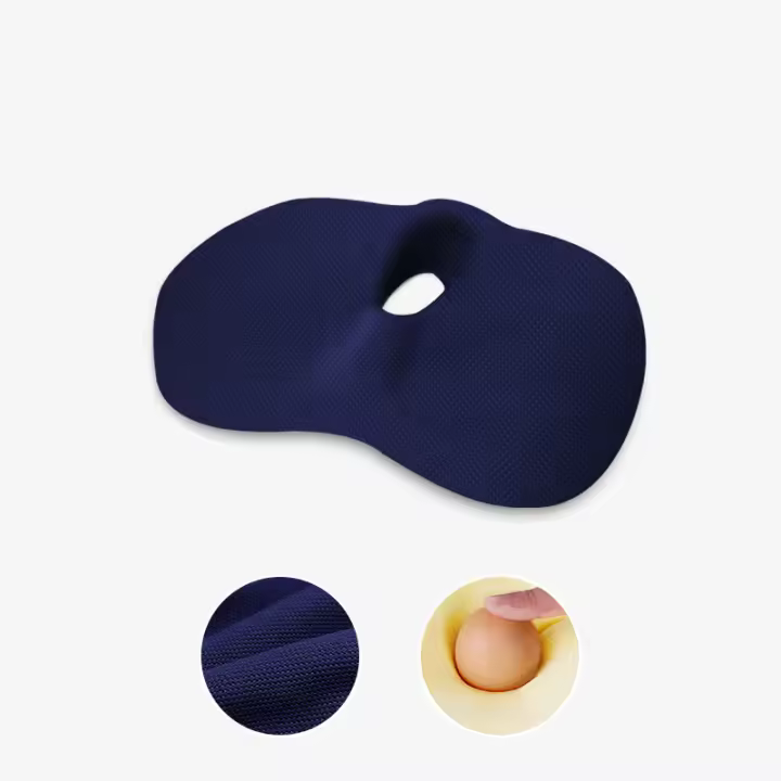 Almohadilla De Silla De Espuma Memory Foam Antideslizante Alivio De Dolor En La Cola Malla Transpirable Para Oficina JAF017 - 1