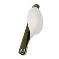 Conjunto De Utensilios De Acero Inoxidable Plegables Para Camping Y Picnic: Cuchillo Cucharón Tenedor Yspork Mochila Larga - details 5