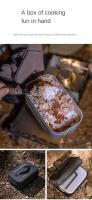 Caja De Almuerzo Calentada Portátil Campingmoon De Aluminio Duro Para Camping Y Picnics Cocina Al Aire Libre - details 7