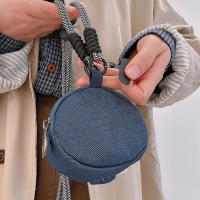 Mini Monedero Unisex Estilo Cowgirl Con Diseño De Pescado Y Estuche Para Auriculares Monedero De Denim Con Diseño De Patchwork Versátil Y Moda - details 5