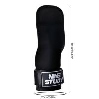 Guantes De Levantamiento De Peso De Cuero PU Doble Capa Con Correas Para Muñeca Para Hombres Y Mujeres Entrenamiento De Gimnasio Deadlift Press De Banca Pull-up - details 6