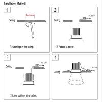 10pcs Repartidores De Luz LED Redondos Gu10 Instalación Fija Ajustable MR16 Caja De Aluminio Para Salón De Estar Foyer - details 15