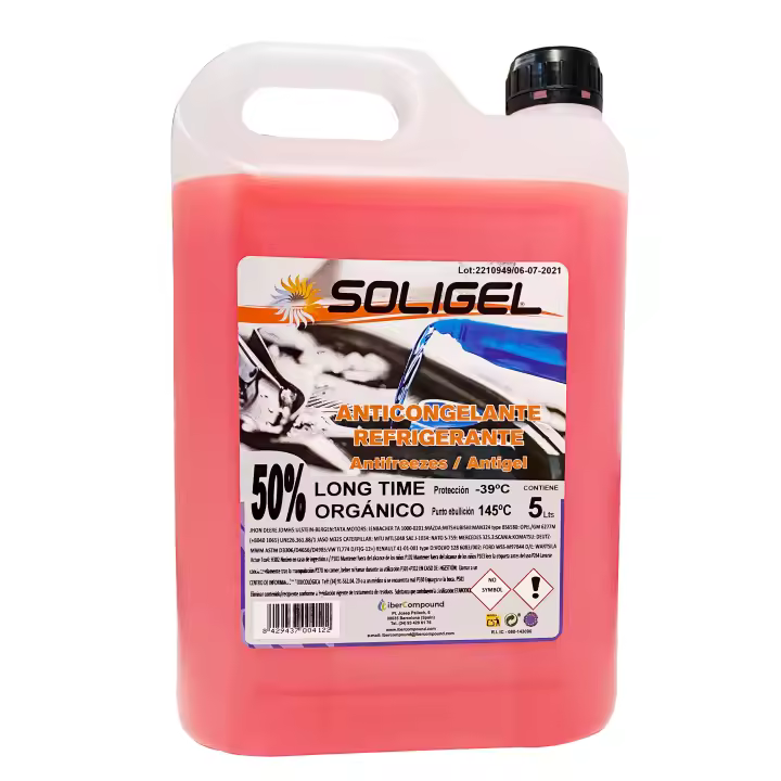 SOLIGEL ANTICONGELANTE REFRIG 50% ROSA 5L - 1 UND- - 1