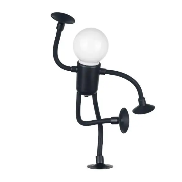 Lámpara de noche Infantil with form de Hombre bombilla, with Sucker y botón, ideal Como Creative GIFT y Divertida. - 1