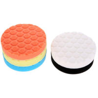 Kit De Pads De Pulido Para Coche 5 Piezas Auto Adhesivos Para Cera Y Pintura Incluye Esponja Lana Y Polipiel Para Mezclador De Perforadora - details 3