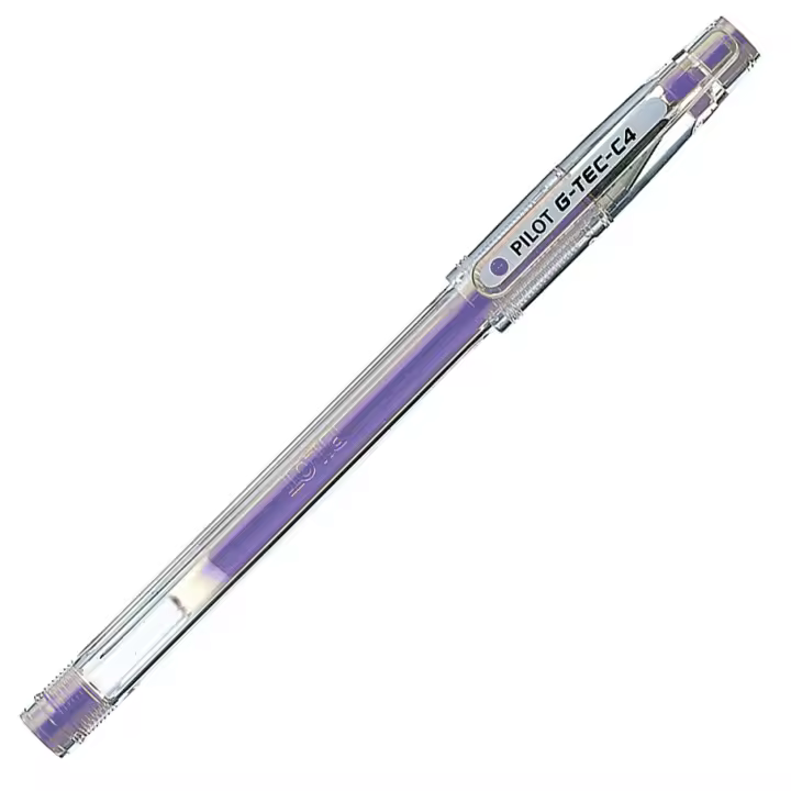 Pilot G-TEC-C4 Tinta Gel con Capuchón Trazo 0,2mm, Violeta - 1