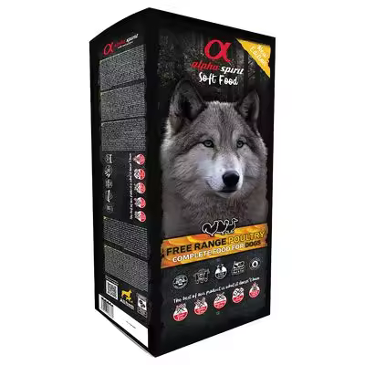 Alpha Spirit Complete Poultry 9 kg  45x200gr Comida semihúmeda hipoalergénica para perros de todas las razas. Elaborada con ave campera y pescado frescos mediante un cuidadoso proceso de preparación. - 1