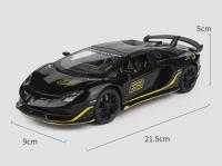 Lamborghini Aventador SVJ 63 Escala 1:24 Modelo De Metal Y Aleación Con Sonido Y Luz Vehículo De Juguete Para Niños Regalo - details 1