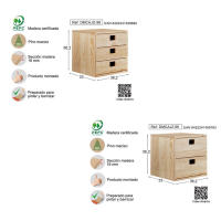 Cajonera de Madera de Pino Macizo para Estanterías Dinamic – ASTIGARRAGA - details 3