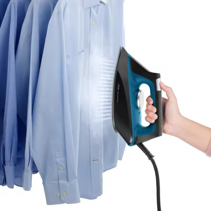 Plancha centro de planchado UFESA ABSOLUTE STEAM  | suela cerámica, Vapor continuo 0-132 g/min, Negro, Azul - 1