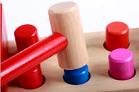 Puzzle De Madera Colorido Para Niños Y Niñas De 3 a 5 Años Tablero De Enigmas De Banda De Pegatina Montessori Para Bebés - details 7