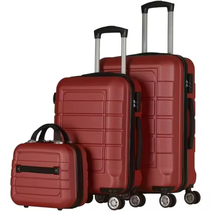 T-LoVendo Juego de 3 Maletas Set Trolley Maleta Cabina Neceser ABS Semirigidas Candado 4 Ruedas Equipaje de Mano - 1