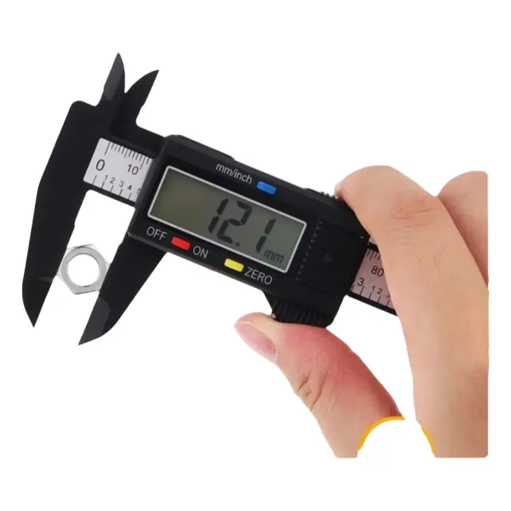 Calibrador Digital De Fibra De Carbono Con Dial Vernier Herramienta De Medición 150mm Precisión 0.02mm Para Carpintería Y Bricolaje - 1