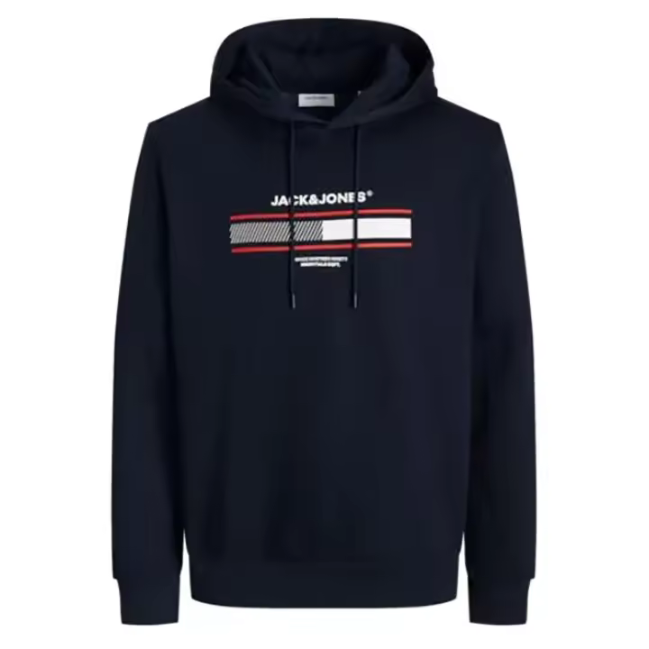 Jack & Jones Hombre sudadera con Capucha Grosor 270 grs Mod JJSOUTH Logo Frontal Moda Casual Informal - 1