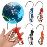 Gancho De Reefs Para Buceo 120cm Cuerda De Espiral De Acero Inoxidable Gancho Doble Para Actividades Acuáticas Y Buceo - details 0