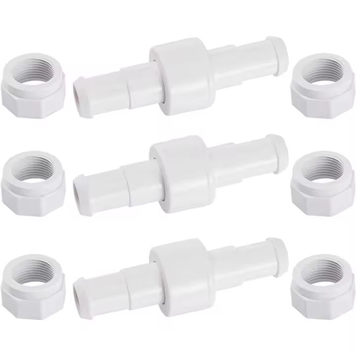 Juego de 3 conectores giratorios para manguera de jardín D20 con 6 puntas D15 compatibles con Robot limpiador de piscinas Zodiac Polaris 180 280 380 - 1