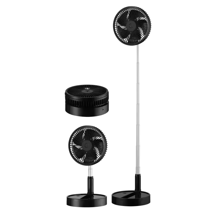 Fabrilamp Ventilador DC Portatil Galan Negro 10w 3vel Bateria Regx20x20cm Plegable+remoto+temporizador - 1