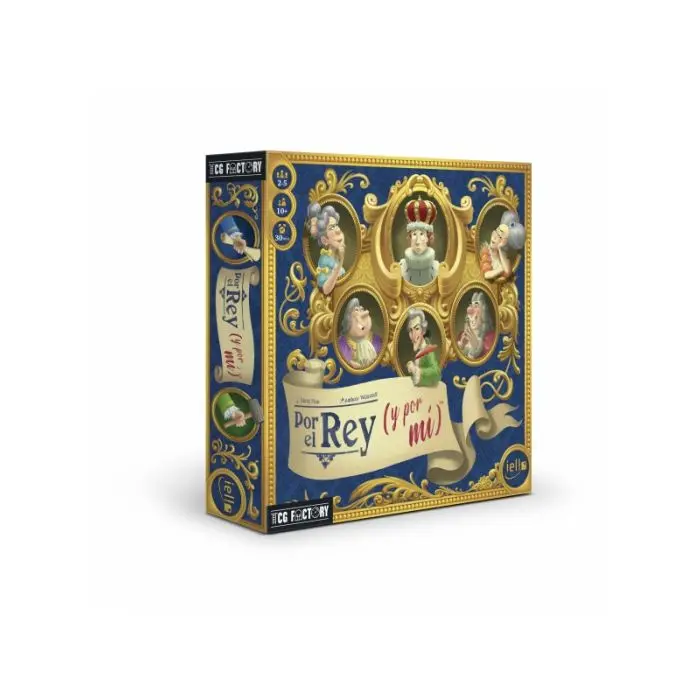 Por el rey (y por mí), juego de mesa, en español, juego fácil, de subastas, ilustrado, juego familiar - 1