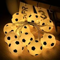Cadena De Luces De Fútbol Con 10/20 LED Para Decoración De Habitaciones Y Restaurantes Luz Atmosférica Creativa Piloto Asumida Para Ventanas Y Fiestas Navideñas - details 11
