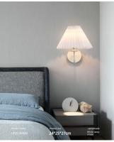 Lámpara De Pared Retro Nórdica En Forma De Hoja De Ventilador Creativa Para Sala De Estar Comedor Dormitorio Decoración Del Hogar Material De Tela Y Hierro - details 6